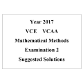 Detailed answers 2017 VCAA VCE Mathematical Methods Examination 2